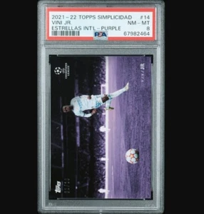 Vinicius Jr. /10 Topps Champions League Simplicidad Vini 2021-22 PSA 8 Purple - Bild 1 von 2