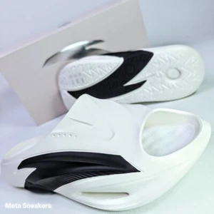Anta US 15 Men's Bubble Recovery Slides - White Black -Dual Cushion Sandals -NIB - Picture 1 of 19