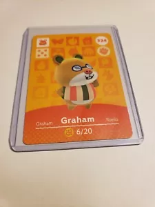 Graham # 324 Animal Crossing Amiibo Card Horizon Series 4 MINT NEVER SCANNED! - Picture 1 of 1