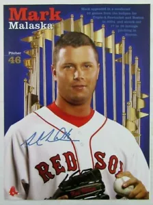 2005 BOSTON RED SOX Pitcher #46 MARK MALASKA Color Magazine Poster - Picture 1 of 1