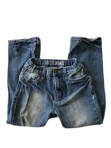 Guess Jeans Straight Fit 100% Cotton Blue Boys Size 7 EUC Cute 👖 - Picture 1 of 9