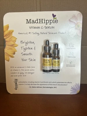Suero de vitamina C Mad Hippie 1,02 fl. Paquete de 2 oz y 0,5 fl oz Foto 1 de 4