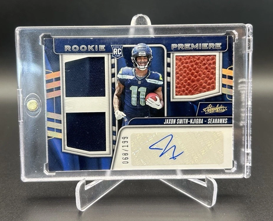 Jaxon Smith-Njigba RC double patch auto /199 - Image 1 of 4