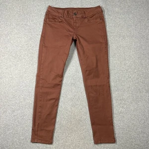 Pantalones chinos Maurices ajustados de tobillo recto para mujer talla M-R naranja apagado elástico - Imagen 1 de 8