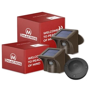 Long Range Solar Wireless Driveway Alarm Outdoor Weather Resistant Motion Sen... - Picture 1 of 6