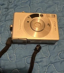 Canon ELPH 2 Point & Shoot 35 mm film Camera - Silver - Imagen 1 de 4