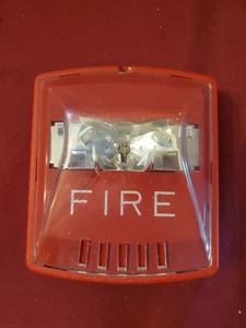 Wheelock Cooper Exceder Eaton STR Fire Alarm Wall Strobe Light Red - Picture 1 of 5