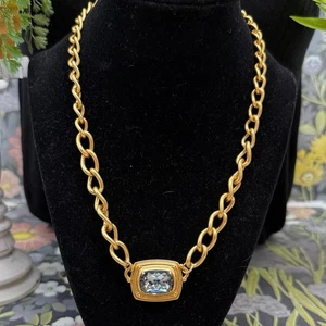 Brighton "Presencia Pacífica" Collar Tono Dorado "Sombra Noche Plateada" Swarovski - Imagen 1 de 8