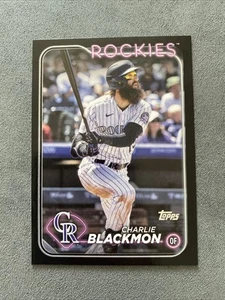 2024 Topps Series 2 - #431 Charlie Blackmon Black Parallel /73 Rockies SP - Picture 1 of 2