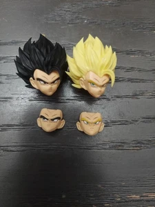 HM Gogeta Base und Super Saiyajin Headsculpts - DBZ Futterteile - Bild 1 von 2