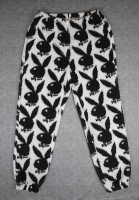PLAYBOY by Pacsun Mujer’s Pijama Pantalones Sudaderas Sherpa Polar Conejitos Medianos Foto 1 de 4