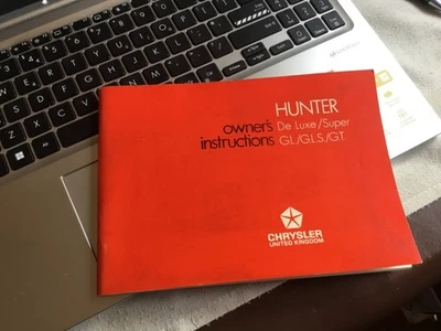 HILLMAN HUNTER GT / GLS  Owners instruction manual / service book. Unused. 1972. - Image 1 of 4