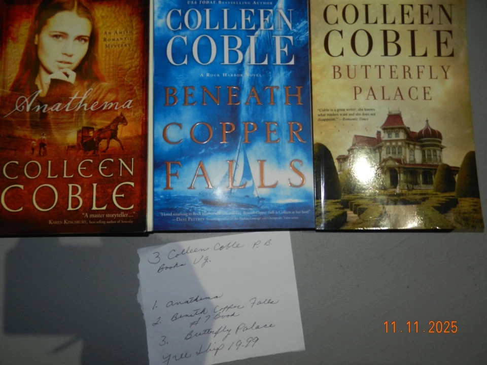 Lot#33 of x3 Colleen Coble Books- Paperback Fiction Mystery Romance   - Image 1 of 1