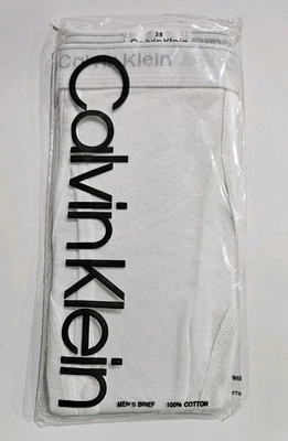 Calzoncillos Calvin Klein de Colección Años 90 Ropa Interior Blanca Talla 38 Nuevos de Lote Antiguo Foto 1 de 4