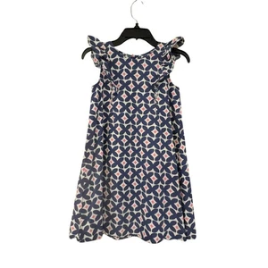 Crown & Ivy Kids Girls Sz 8 Sleeveless Summer Preppy Dress Blue Pink EUC - Picture 1 of 7