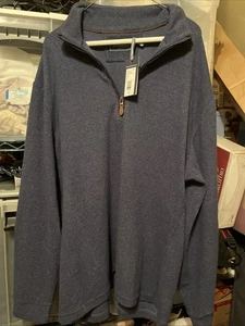Vineyard Vines Fashion Strick Herren XL Deep Bay 1/4 Reißverschluss LEER OHNE LOGO - Bild 1 von 9