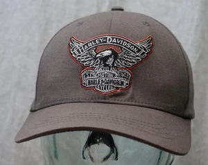Harley Davidson Motor Company Clothing Ball Cap Hat Gray Flexfit Delta L XL - Picture 1 of 11