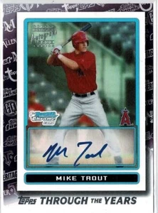 2021 Topps Mike Trout (Angels) Topps Through the Years 1st Bowman Auto RP TTY-28 - Picture 1 of 2