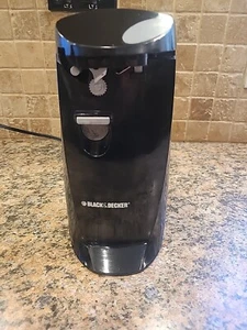 Black & Decker Extra Tall Can Opener & Knife Sharpener Black Brand New EC475B - Picture 1 of 8