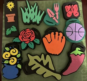Lot Of 10 VINTAGE NEW FOAM CHUNKY STAMPS - Misc See Photo - Picture 1 of 1
