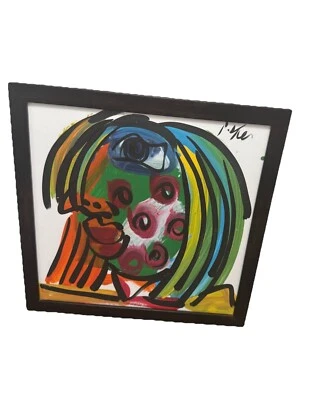 PETER R. KEIL - GRAN CALIDAD - PINTURA ORIGINAL - ENMARCADO 20”x20” Foto 1 de 4