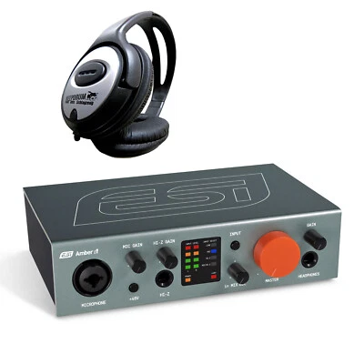 ESI Amber i1 2x2-Kanal USB-C Audio-Interface + keepdrum Kopfhörer - Bild 1 von 4