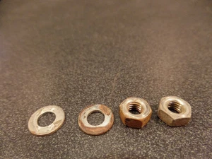 1972 72 HONDA CL175 CL 175 REAR FENDER REAR TOP NUTS  - Picture 1 of 7