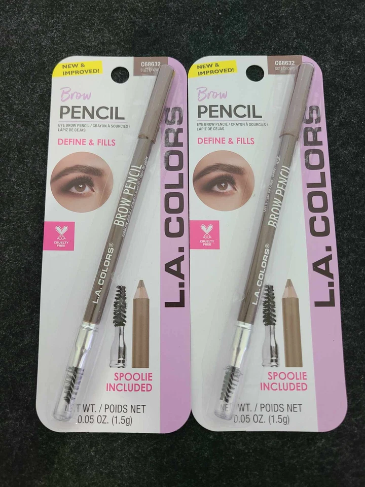 全新带盒 - 2 件柔软棕色眉笔线轴含 C68632 洛杉矶 颜色 — 第 1/1 张图片