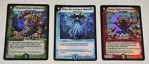 Complete SET of 3 DUEL MASTERS German HOLO PROMO PANINI CARDS LP/MP, Bliss Totem - Picture 1 of 24