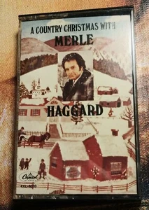Cassette - MERLE HAGGARD - A COUNTRY CHRISTMAS WITH MERLE HAGGARD Tape. - Picture 1 of 7