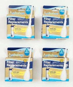12 PACK Refresh2Go Water Bottle Filter Replacements 1 Refresh 2 Go = 300 Bottles - Picture 1 of 5