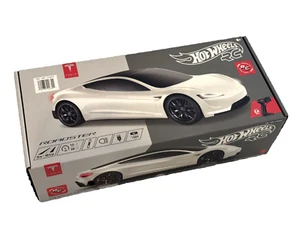2024 Hot Wheels Tesla Roadster RC 1:10 Car Rare Limited White Edition - Picture 1 of 4
