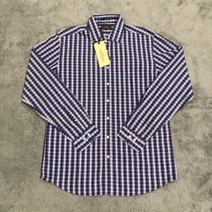 Camisa abotonada manga larga a cuadros calce deportivo L Rodd & Gunn para hombre - Imagen 1 de 11