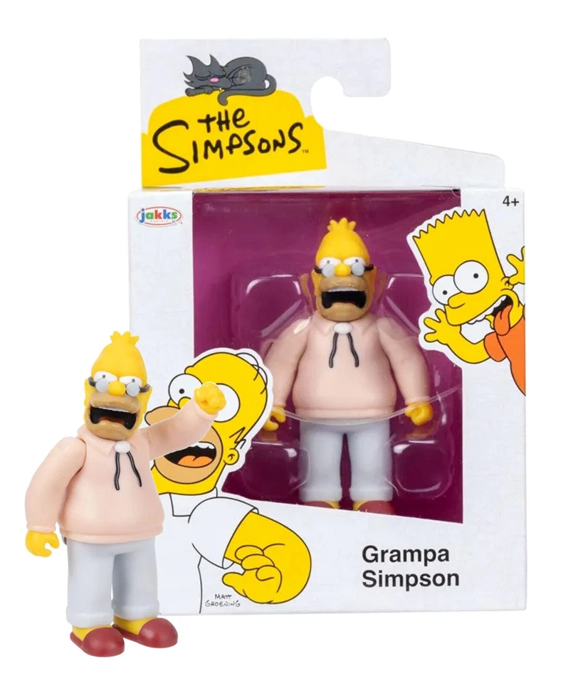Экшн-фигурка Jakks Pacific The Simpsons: Grandpa Simpson 2,5 дюйма как новая в коробке - Изображение 1 из 1