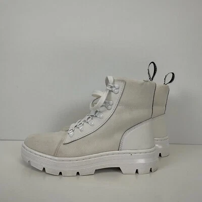 Dr Martens Combat Boots Womens Size 8 White Combs - Image 1 of 4