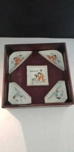 Chinesisches antikes Famille Rose Porzellan Geschirr Antik Vintage - Bild 1 von 12