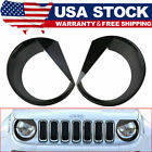 Front Light Bezels Headlight Angry Eyes Style Trim Cover For Jeep Renegade 15-18