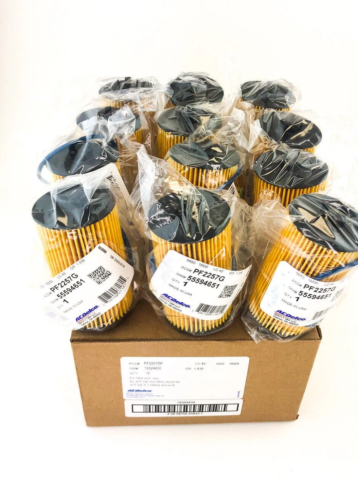NUEVO Filtro de aceite de motor AC Delco Pro PF2257G Dura Pack PF2257GF 12 por estuche OEM Foto 1 de 3