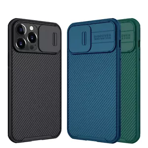 Nillkin Case For iPhone 13/14/15 Pro Max Business Slide Cover Camera Protection - Picture 1 of 27