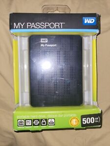 Nowy, nieotwarty, przenośny zewnętrzny dysk twardy My Passport USB 3.0 500 GB