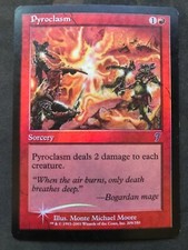 Pyroclasm - 7th Edition FOIL - MP Moderate Play - English MtG Magic