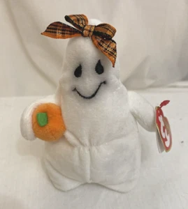 TY Halloweenie Beanie Baby - GHOULIANNE the Ghost 4.5" NEW with Tags - Picture 1 of 9