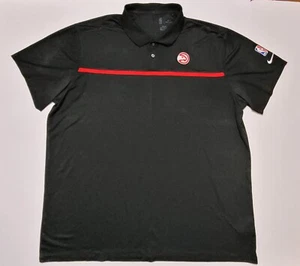 Atlanta Hawks Nike NBA Authentics Dri-Fit Polo Herren Schwarz XXL - Bild 1 von 6