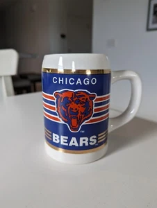 Chicago Bears NFL Large Mug Tankard 5 1/2" Papel Ceramic Cup Vintage - Picture 1 of 4