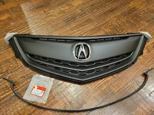 Se adapta a Acura TLX 15 16 17 parrilla delantera negra con emblema OE con moldura de goma - Imagen 1 de 4