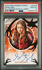 2019 Topps Stranger Things Upside Down Sadie Sink as Max Auto /99 PSA 10 POP 1 - Picture 1 of 5