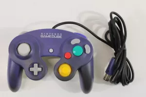 Official Nintendo GameCube Controller Pad GC Purple x Clear TIGHT Discolor GO968 - Picture 1 of 9