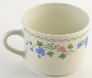 Farberware China English Garden Pattern 225 Flat Cup Stoneware Teacup Tableware - Picture 1 of 6