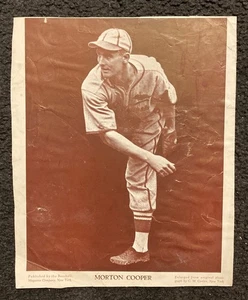 M114 BASEBALL MAGAZINE PREMIUM 1941 MORT COOPER!! RARE, GREAT ITEM!!! - Picture 1 of 1