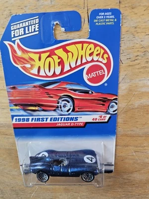 Hot Wheels Jaguar Tipo D, Azul; Primeras Ediciones 1998 6/40, Nº Coleccionista 638 Foto 1 de 4
